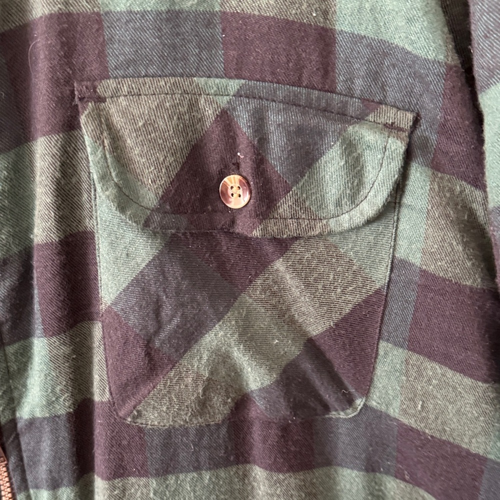 RIVER TRAIL NWT SZ 2XL Green&Black Checkered Men's Jacket Zip Closure 2 pockets - Picture 4 of 9